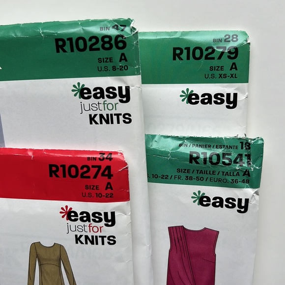 Lot of 4 Recent EASY SEWING PATTERNS New Look R10541 R10279 R10274 R 10286 - Picture 3 of 14
